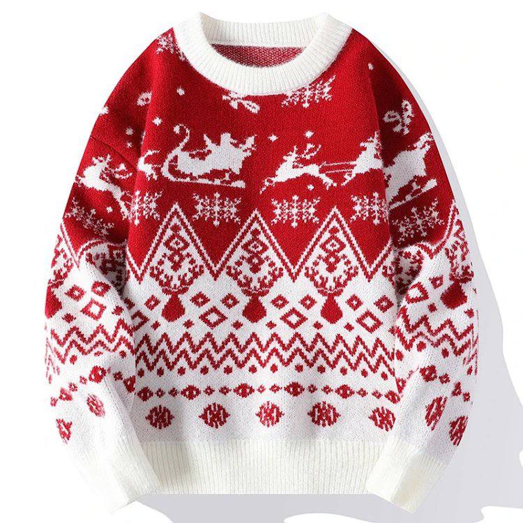 Christmas Reindeer & Snowflake Sweater [3 styles] -4