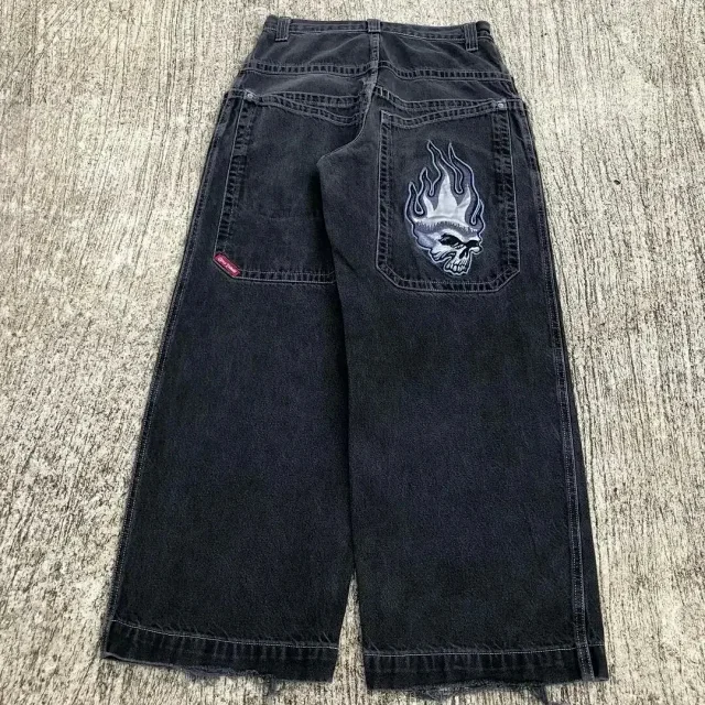  Ed Hardy Skull Design Black Denim Pants [23 styles] -3