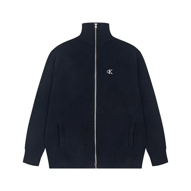 Calvin Klein Ribbed Zip-Up Jacket [2 styles] -2